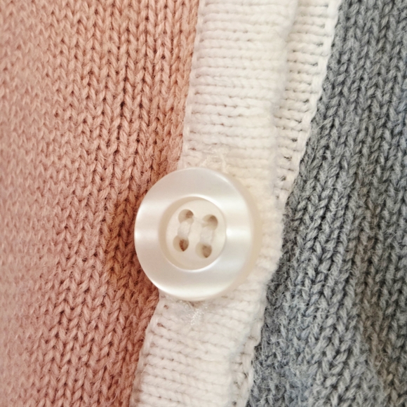 Vintage Alfred Dunner Patchwork Floral Embroidery Cardigan Sweater Cottagecore - Picture 9 of 12